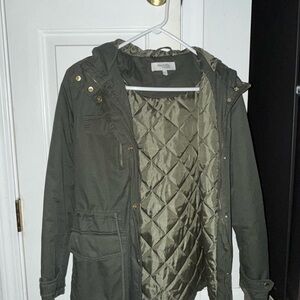 Charlotte Russe Olive Green Hooded Jacket